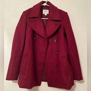 Burgundy Wool Coat